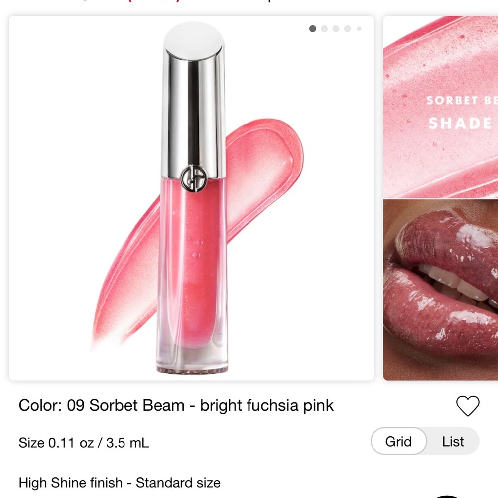 Giorgio Armani Sorbet Beam Lip Gloss